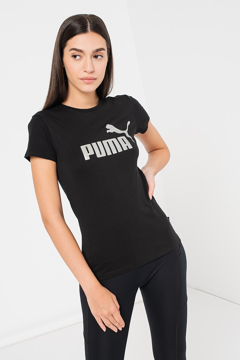 Puma Tricou de bumbac cu imprimeu logo contrastant Essentials+ - Pled.ro