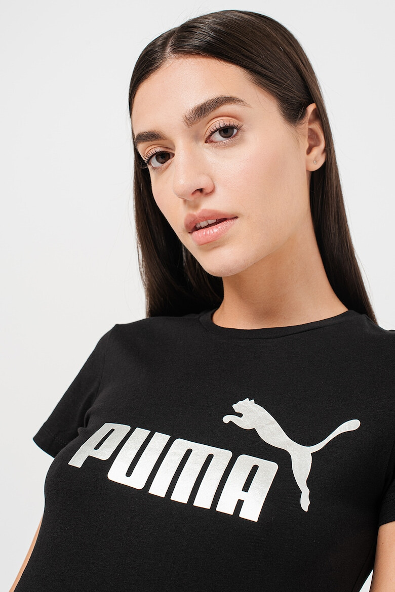 Puma Tricou de bumbac cu imprimeu logo contrastant Essentials+ - Pled.ro