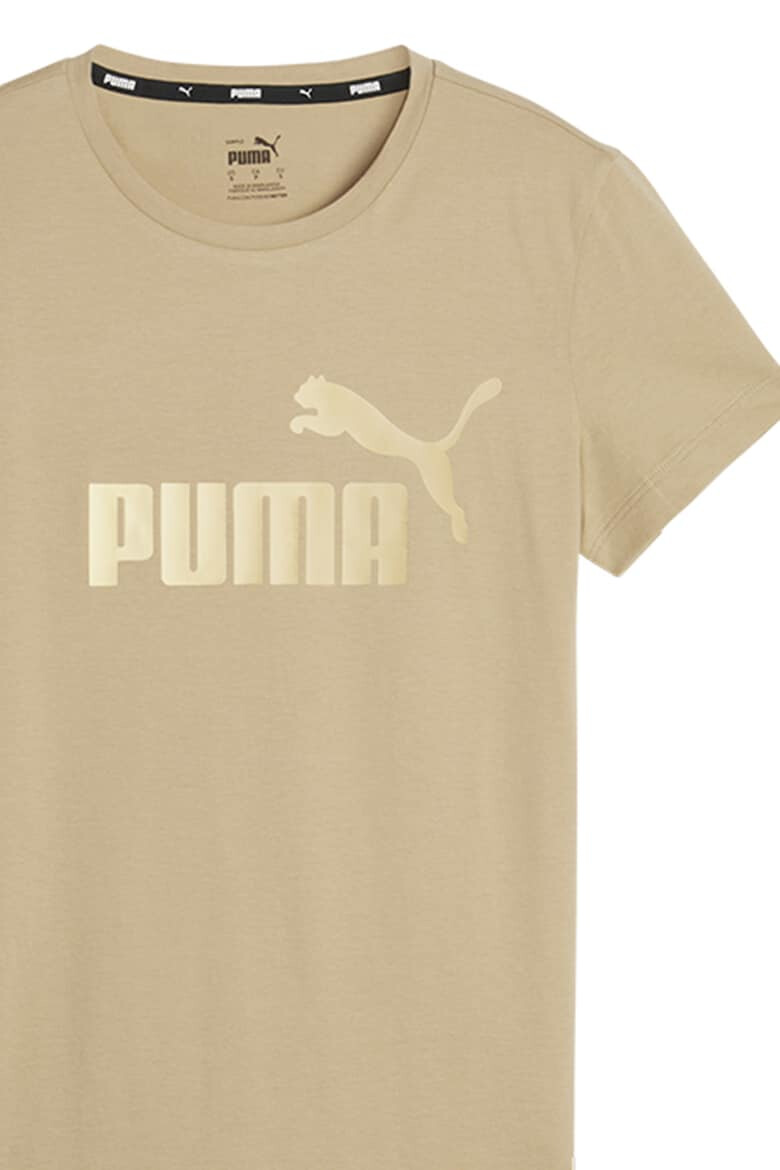 Puma Tricou de bumbac cu imprimeu logo contrastant Essentials+ - Pled.ro