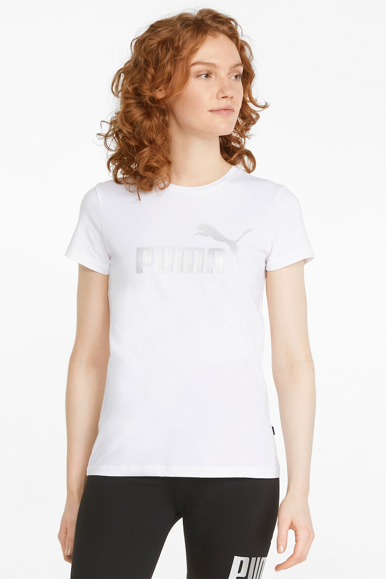 Puma Tricou de bumbac cu imprimeu logo contrastant Essentials+ - Pled.ro