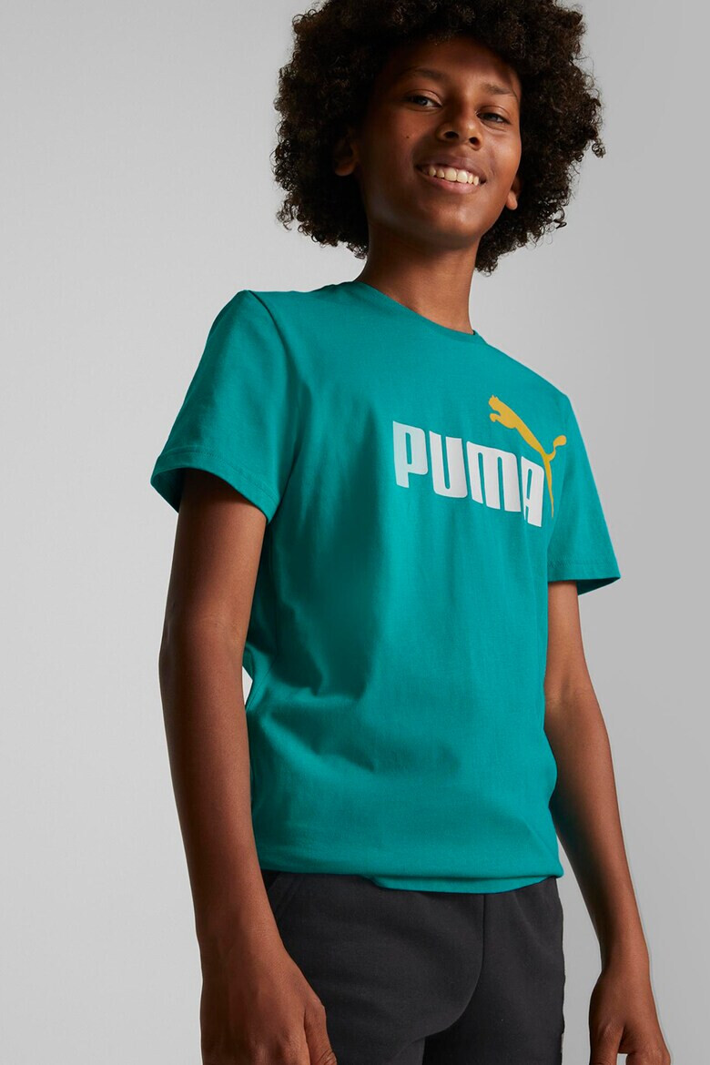 Puma Tricou de bumbac cu imprimeu logo ESS+ 2 - Pled.ro