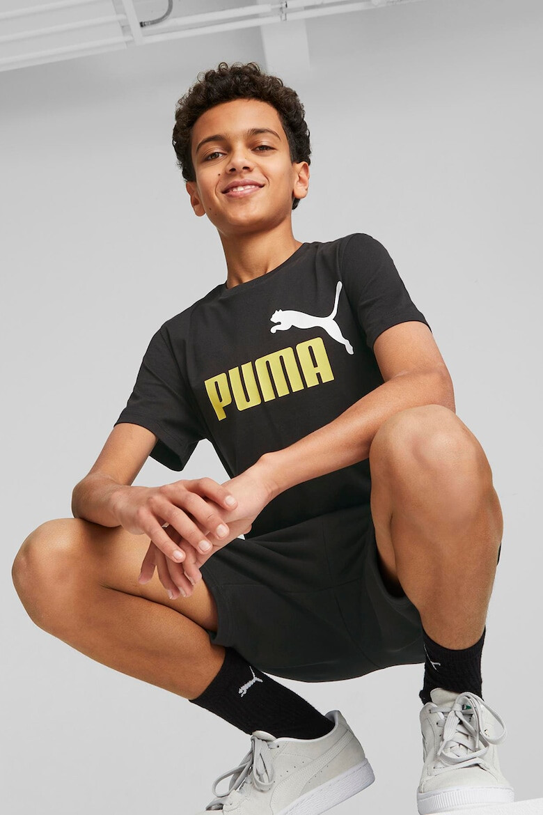 Puma Tricou de bumbac cu imprimeu logo ESS+ 2 - Pled.ro