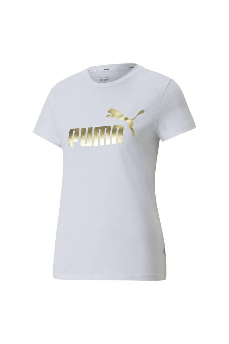 Puma Tricou de bumbac cu imprimeu logo Essentials+ - Pled.ro