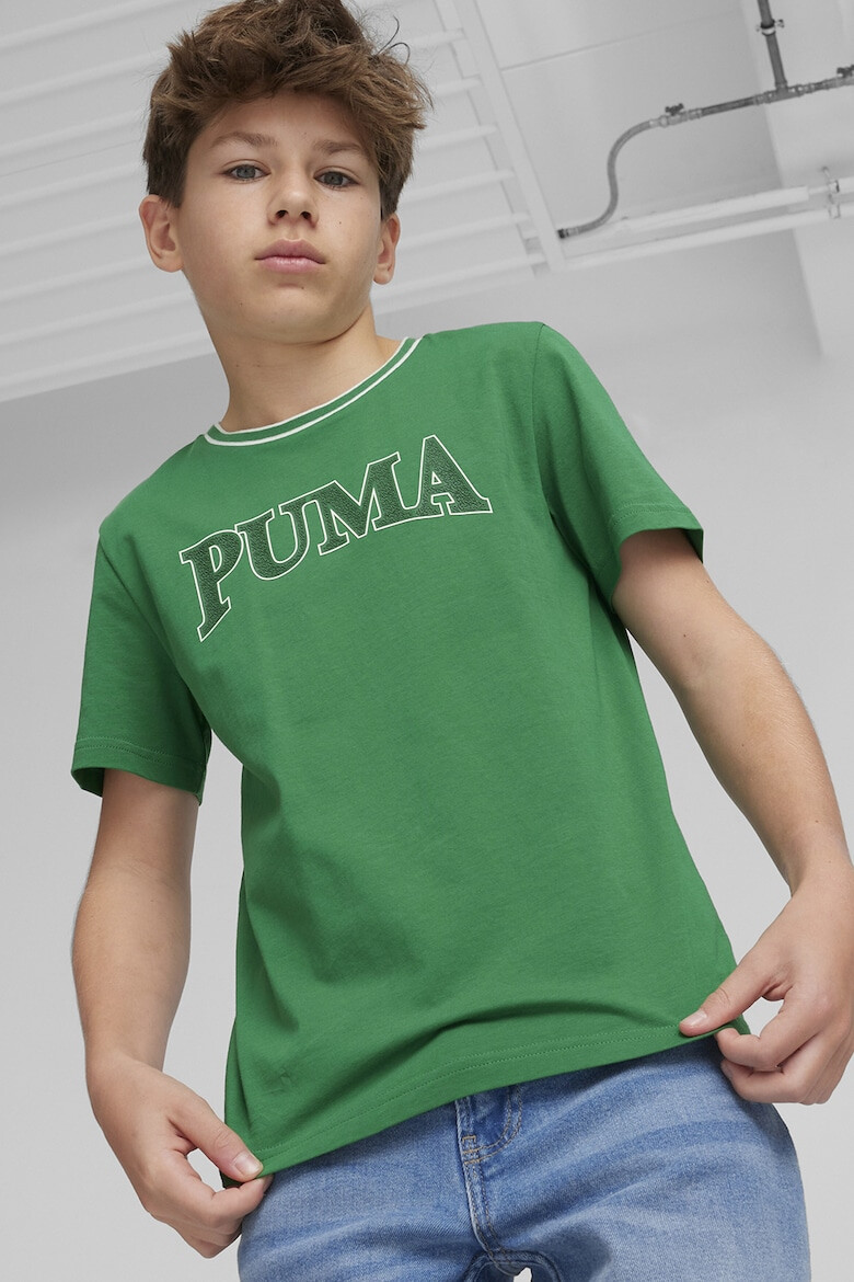 Puma Tricou de bumbac cu imprimeu logo Squad - Pled.ro