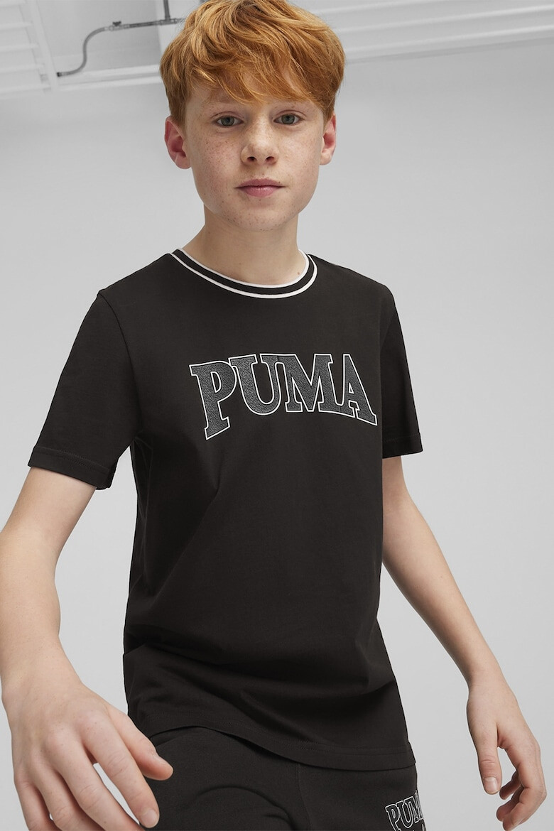 Puma Tricou de bumbac cu imprimeu logo Squad - Pled.ro