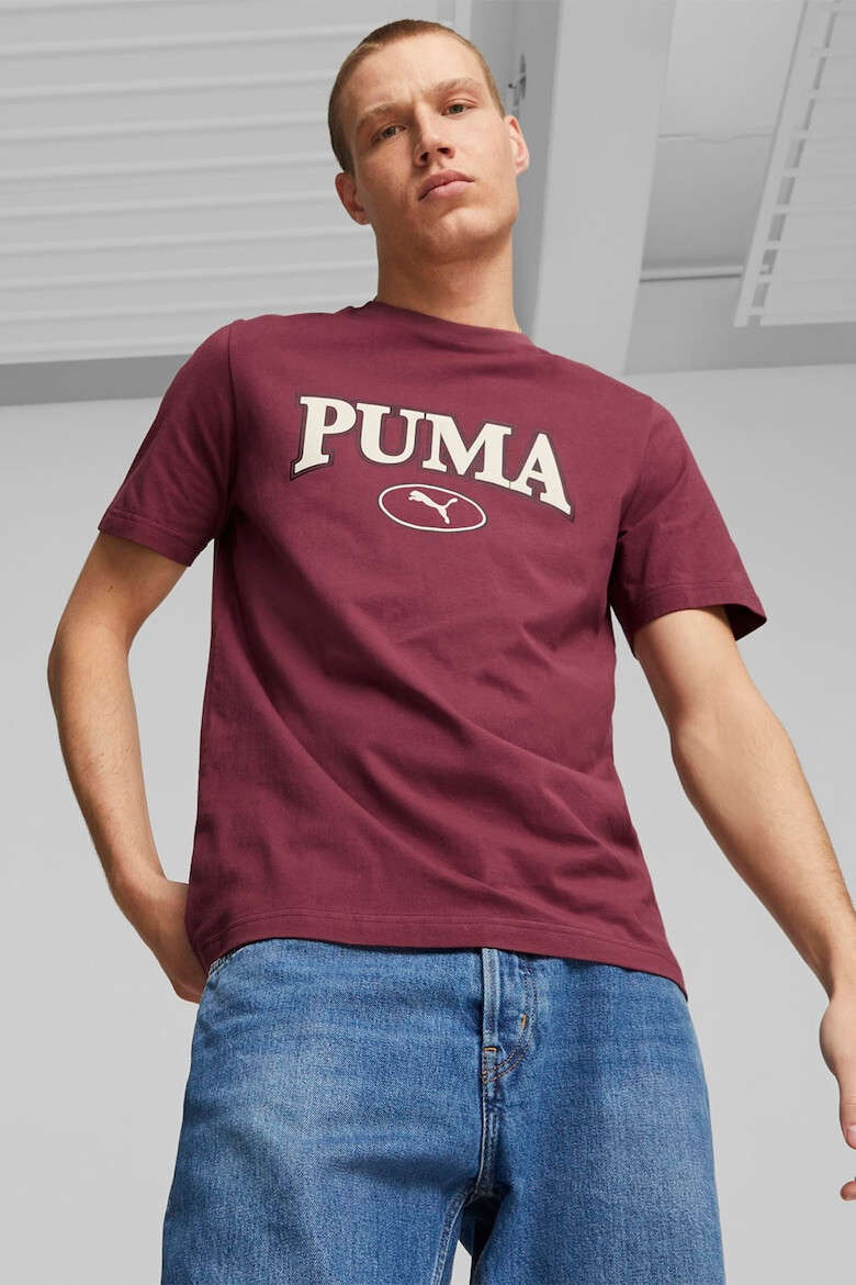 Puma Tricou de bumbac cu imprimeu logo Squad - Pled.ro