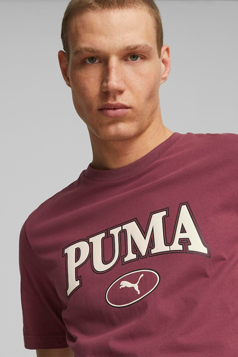 Puma Tricou de bumbac cu imprimeu logo Squad - Pled.ro