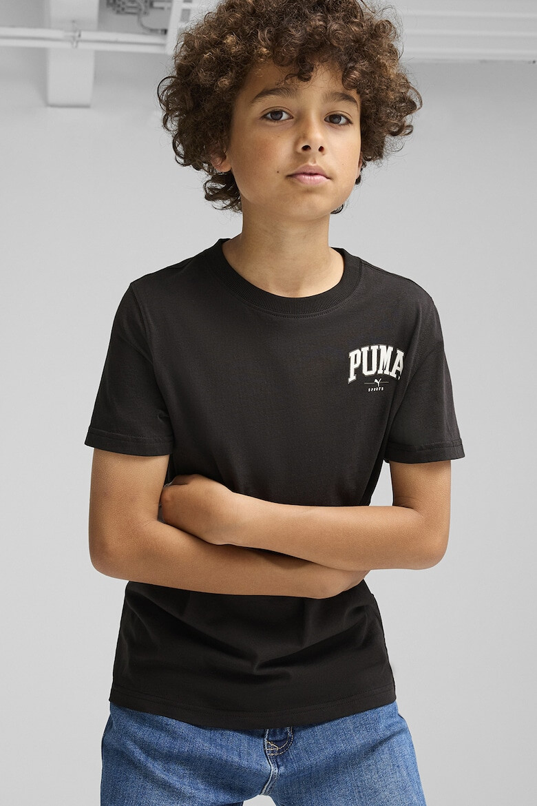 Puma Tricou din bumbac cu detaliu cu logo pe piept Squad - Pled.ro