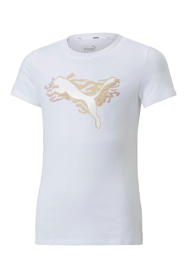 Puma Tricou din bumbac cu imprimeu logo Alpha - Pled.ro