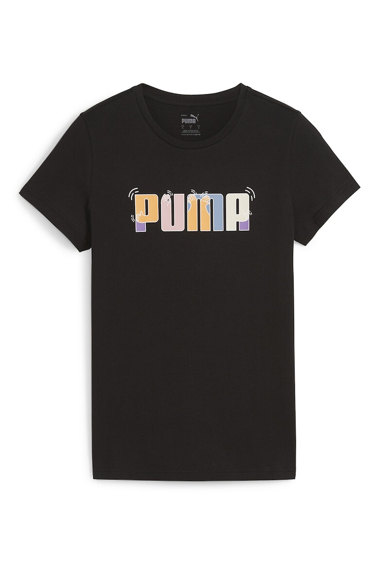 Puma Tricou din bumbac cu imprimeu logo ESS+ - Pled.ro