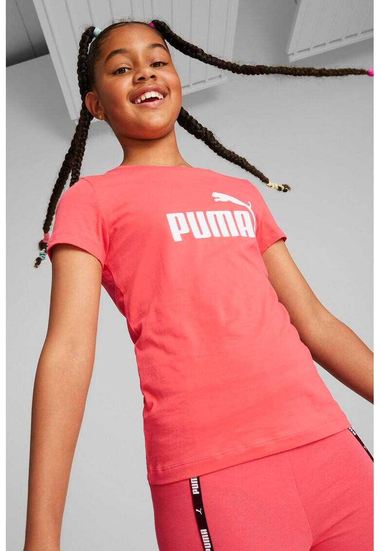 Puma Tricou din bumbac cu imprimeu logo Essentials - Pled.ro