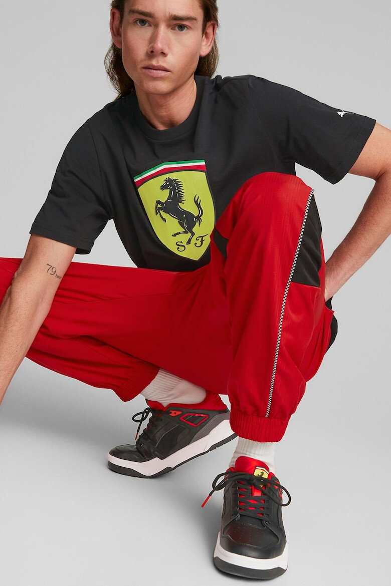 Puma Tricou din bumbac cu imprimeu logo Ferrari - Pled.ro