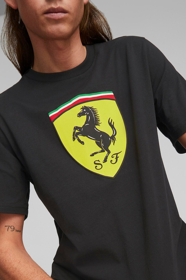 Puma Tricou din bumbac cu imprimeu logo Ferrari - Pled.ro