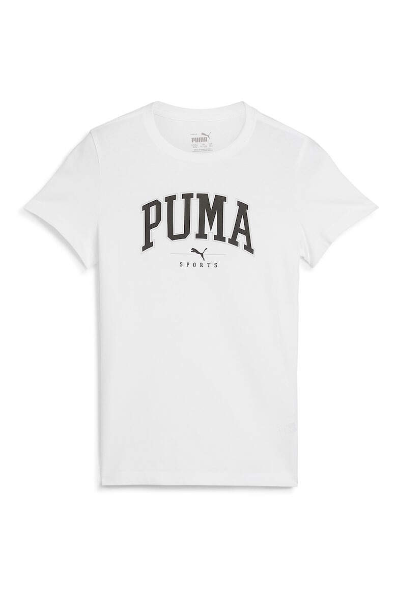 Puma Tricou din bumbac cu logo si decolteu la baza gatului Squad - Pled.ro