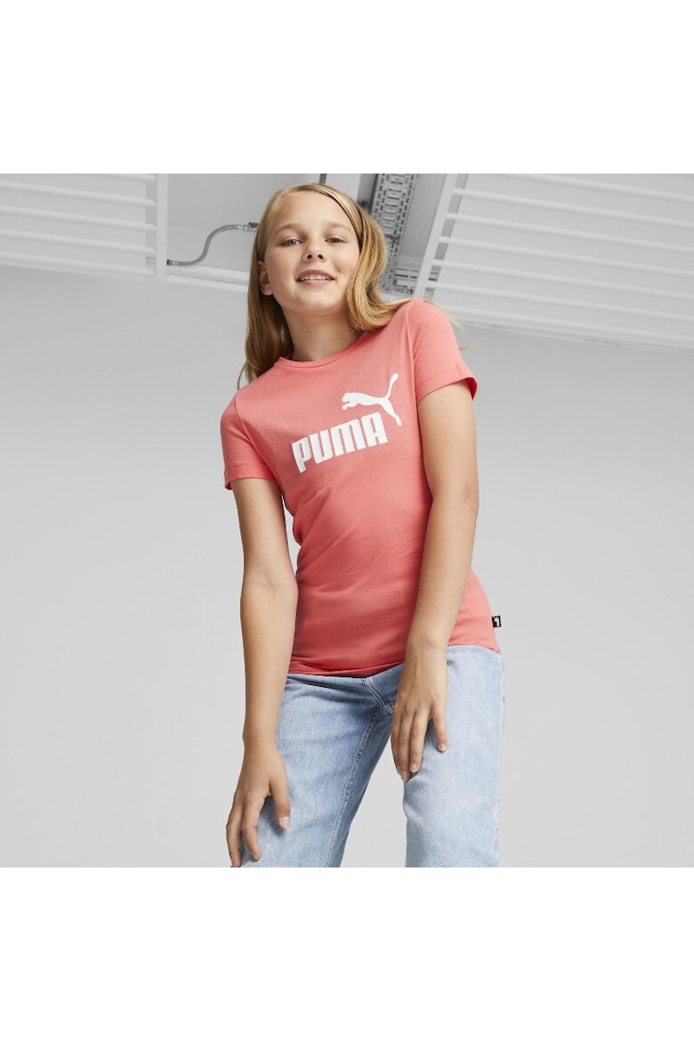 Puma Tricou Essentials Logo JR 587029-92 Fete Roz - Pled.ro