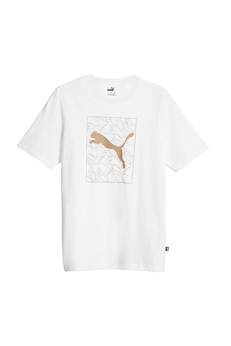 Puma Tricou Graphics 677184-02 Barbati Alb - Pled.ro