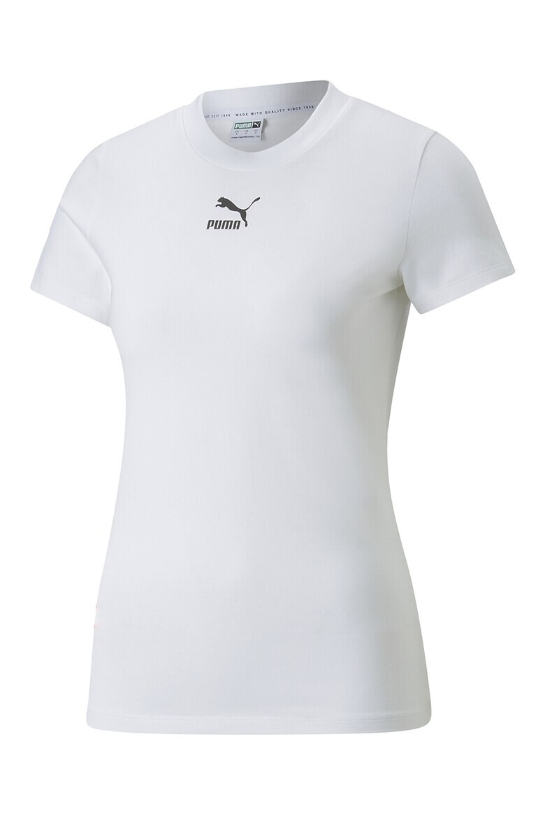 Puma Tricou slim fit cu decolteu la baza gatului Classics - Pled.ro