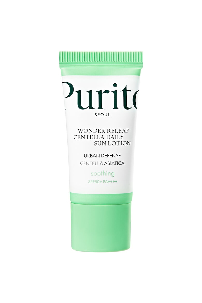 Purito Crema de fata Wonder Releaf Centella Daily Sun Lotion SPF 50+ PA++++ 15 ml - Pled.ro