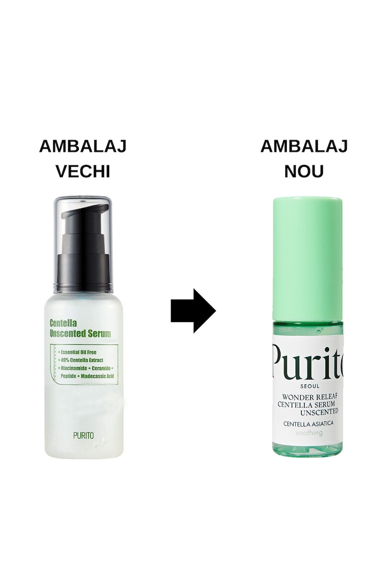 Purito Ser de fata Centella Unscented Serum fara parfum Mini 15 ml - Pled.ro