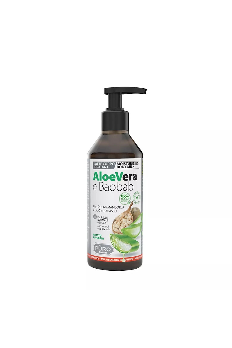 PURO Lapte hidratant de corp cu aloe si ulei de baobab 250ml - Pled.ro