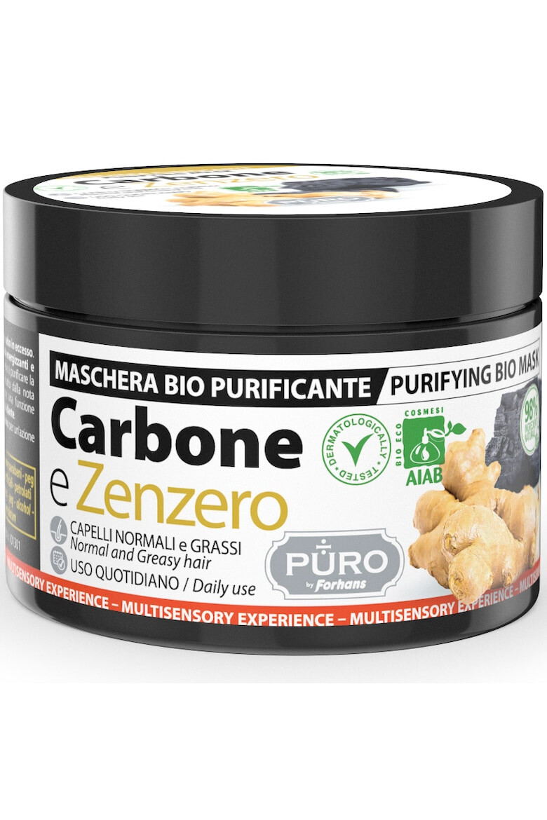 PURO Masca de par cu ghimbir si carbune 250ml - Pled.ro