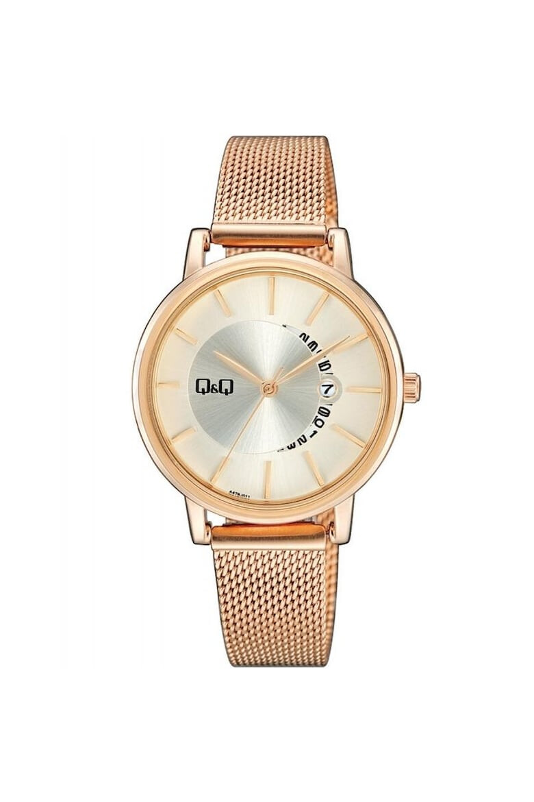 Q&Q Ceas barbatesc A479J011Y Quartz Rose gold - Pled.ro