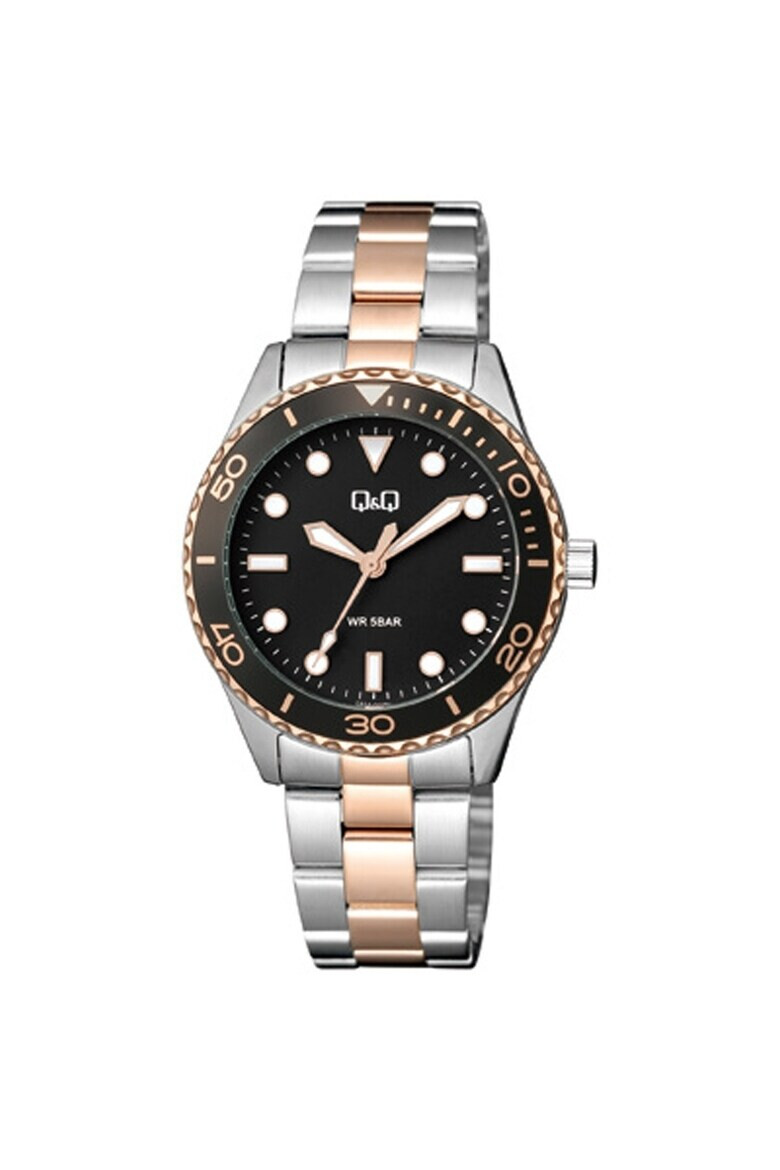 Q&Q Ceas dama Q55A-002PY Quartz Argintiu Rose gold - Pled.ro