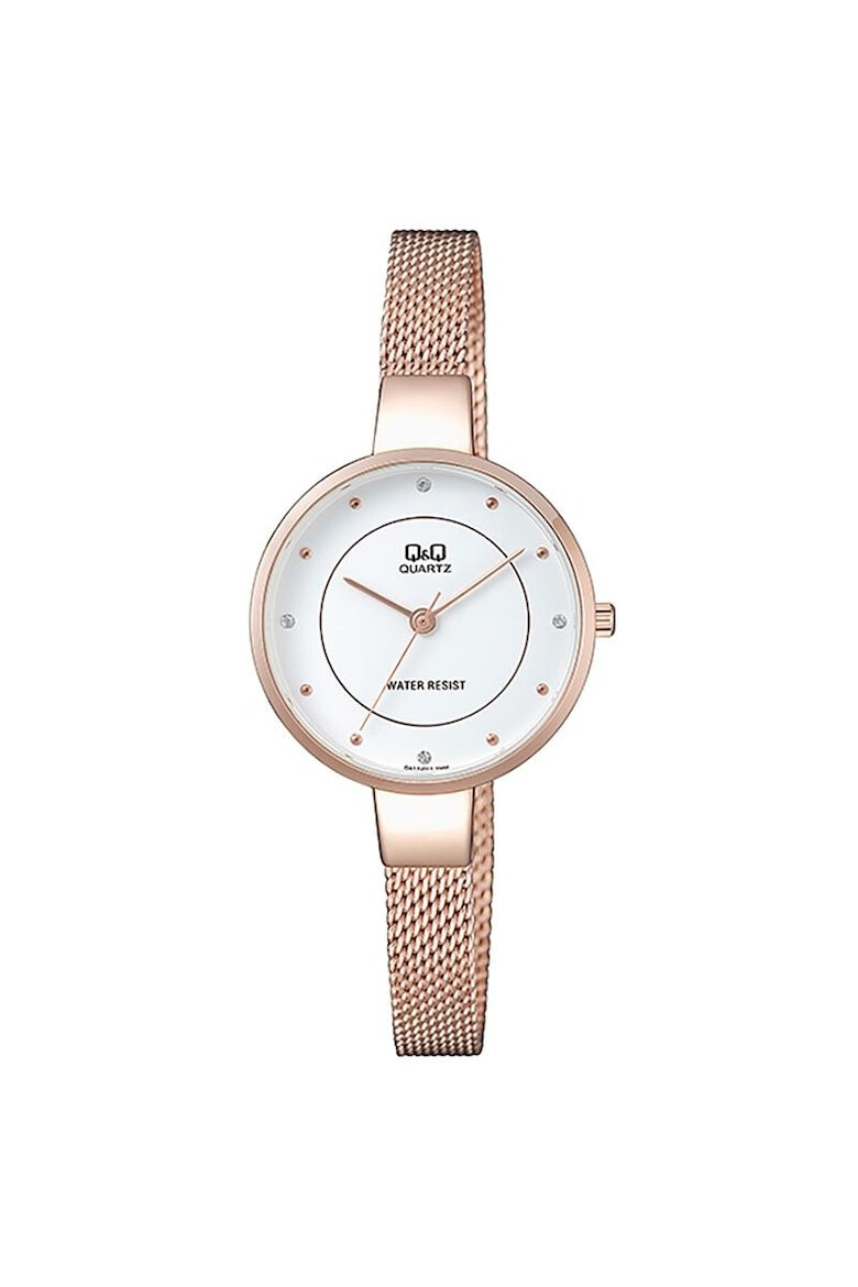 Q&Q Ceas dama QA17J011Y Quartz Rose gold - Pled.ro