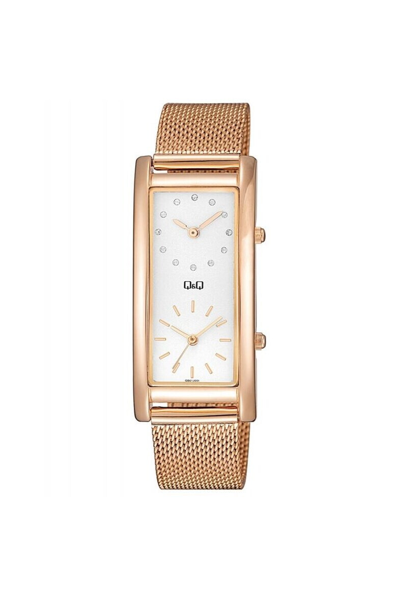 Q&Q Ceas dama QB61J001Y Quartz Rose gold - Pled.ro