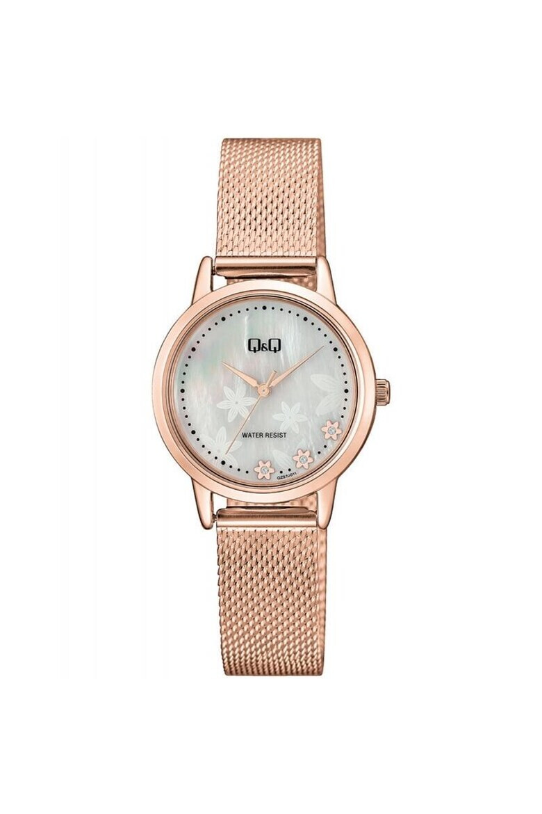 Q&Q Ceas dama QZ57J011Y Quartz Rose gold - Pled.ro