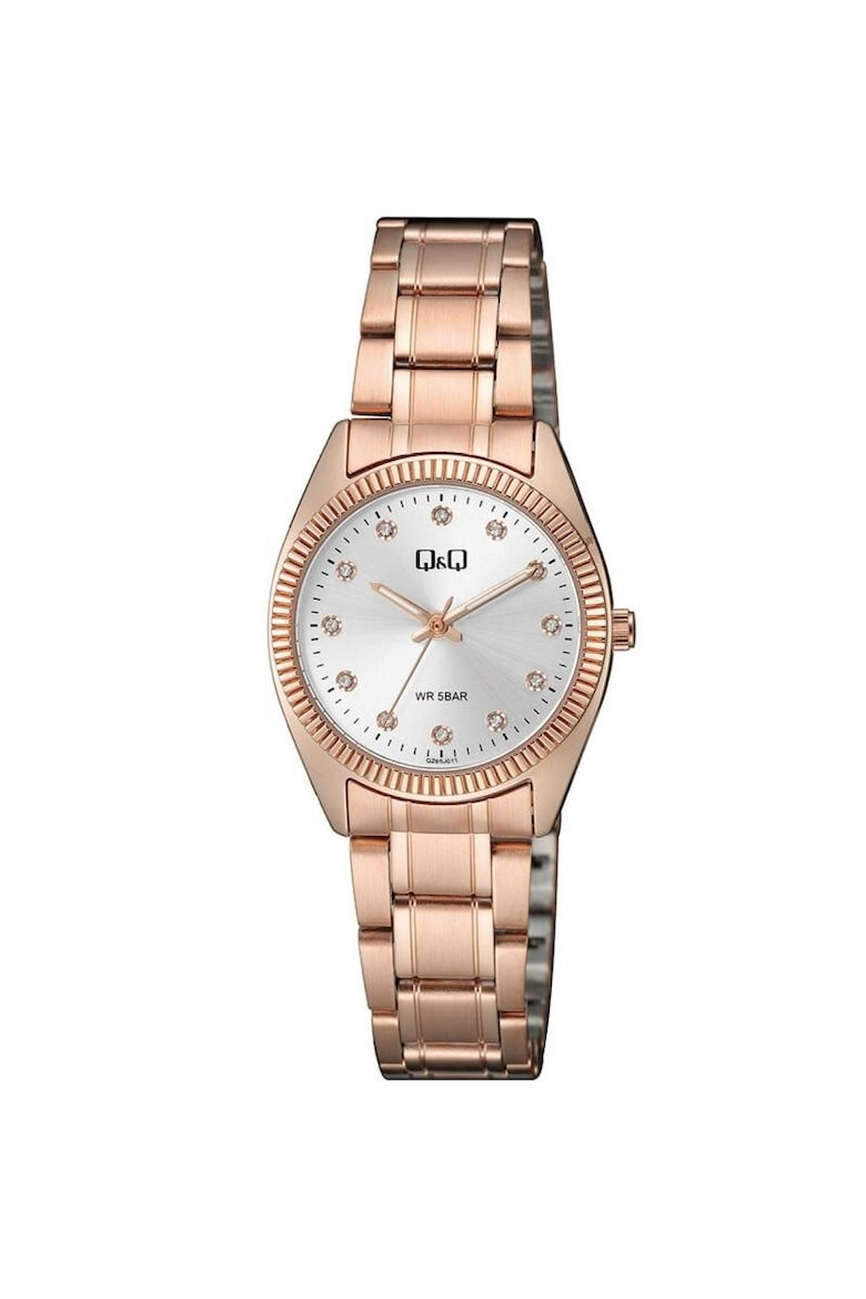 Q&Q Ceas dama QZ65J011Y Quartz Rose gold - Pled.ro