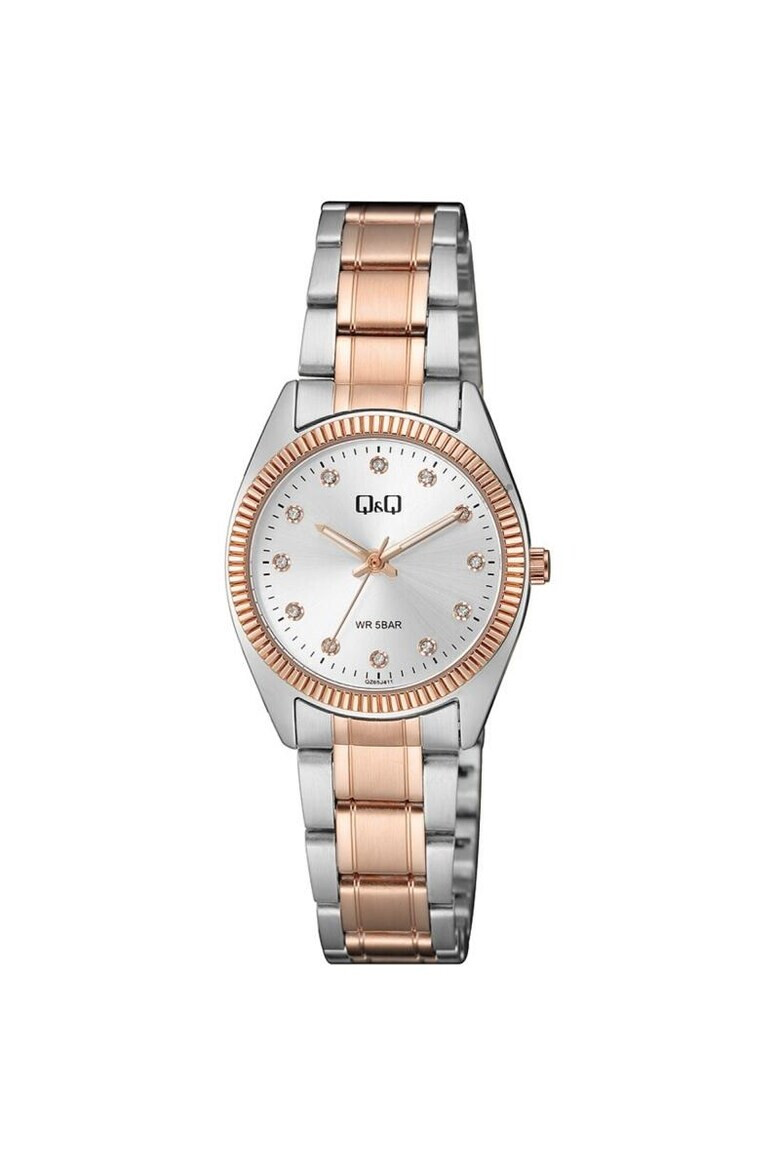 Q&Q Ceas dama QZ65J411Y Quartz Argintiu Rose gold - Pled.ro