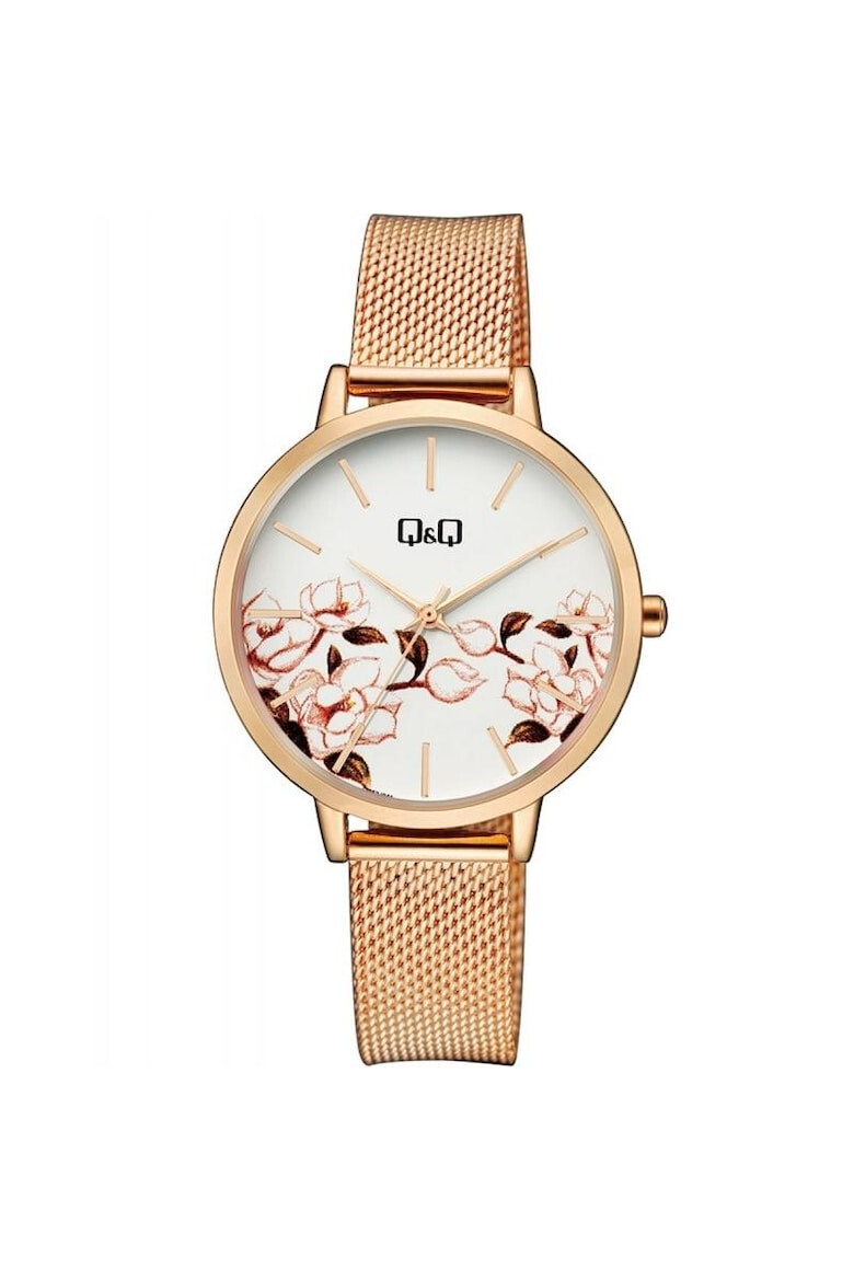 Q&Q Ceas dama QZ67J051Y Quartz Rose gold - Pled.ro