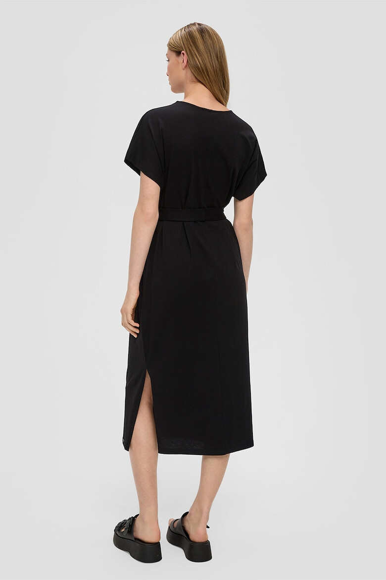 Q/S by s.Oliver Rochie midi cu slit lateral - Pled.ro