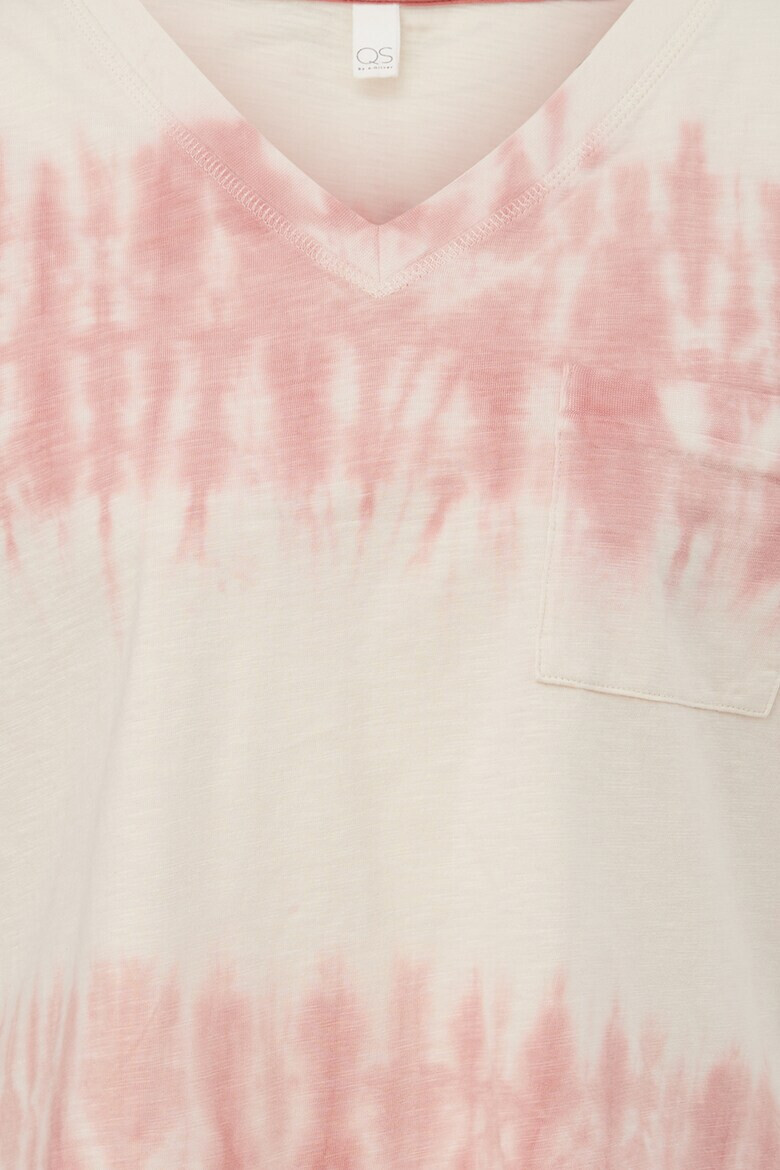 Q/S by s.Oliver Tricou cu model tie-dye si imprimeu pe partea din spate - Pled.ro