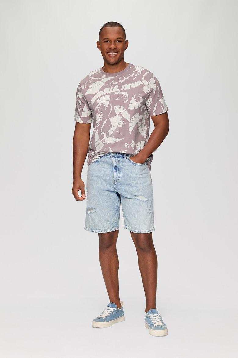 Q/S by s.Oliver Tricou de bumbac cu imprimeu tropical - Pled.ro