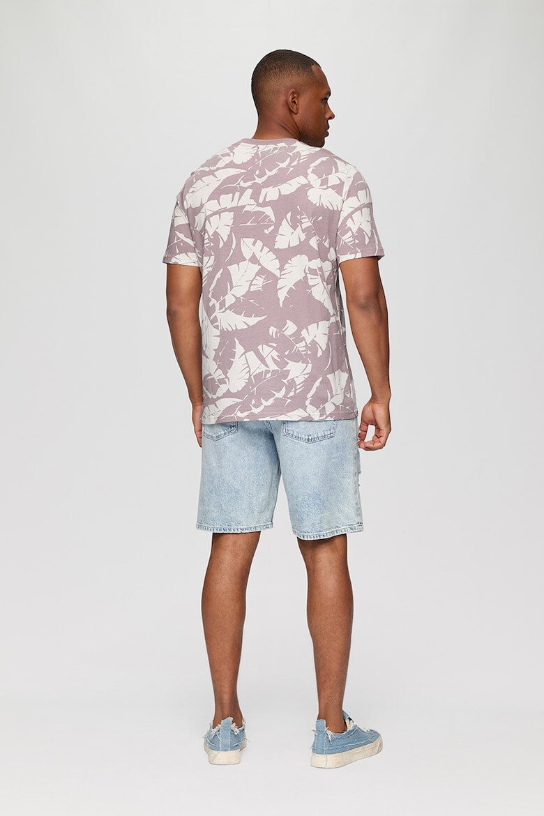 Q/S by s.Oliver Tricou de bumbac cu imprimeu tropical - Pled.ro