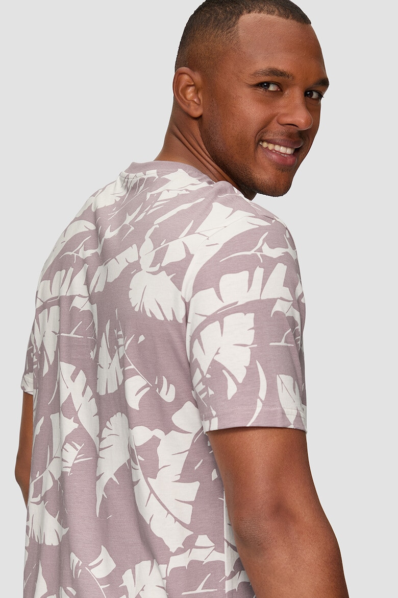 Q/S by s.Oliver Tricou de bumbac cu imprimeu tropical - Pled.ro