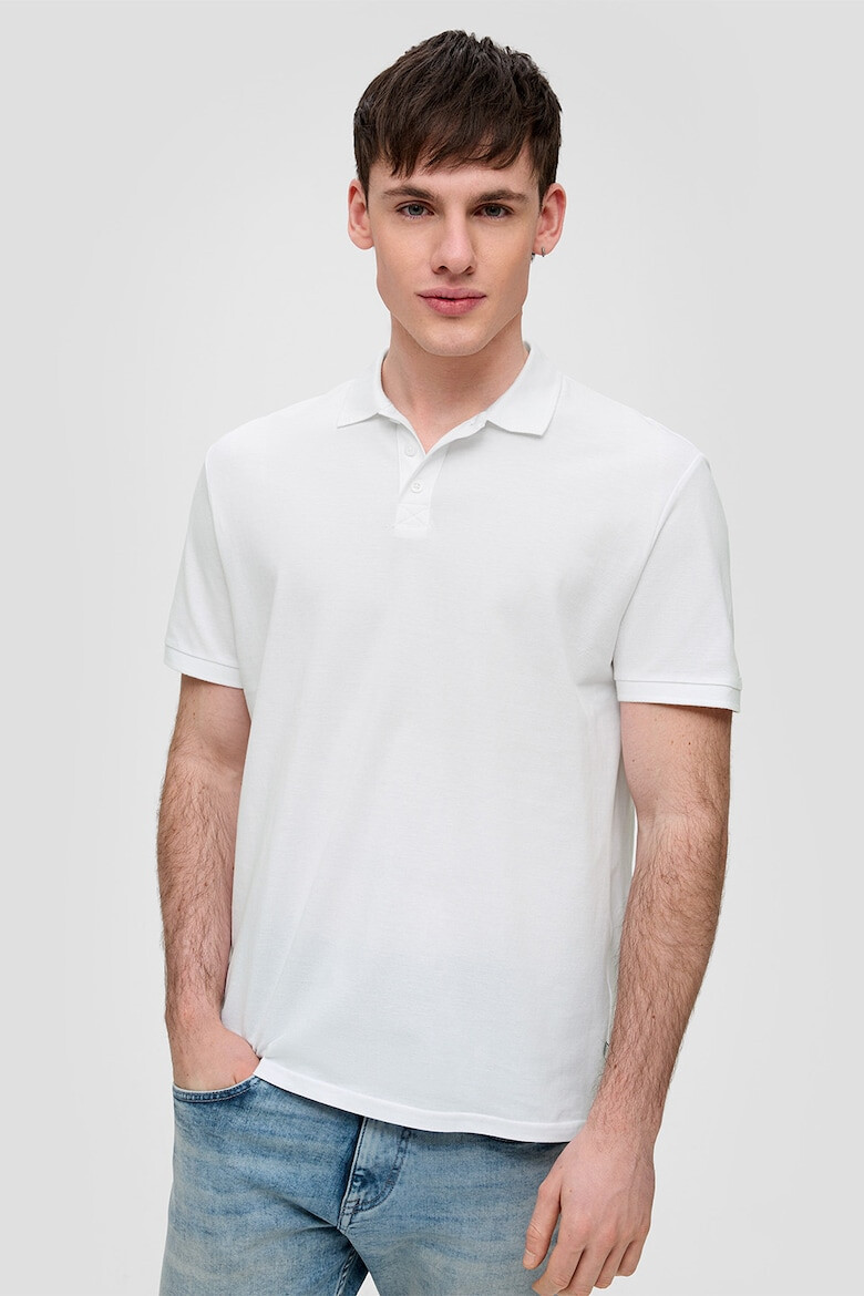 Q/S by s.Oliver Tricou polo de bumbac cu aspect pique - Pled.ro