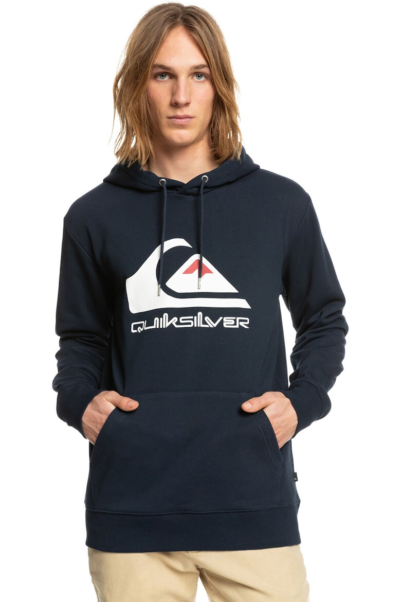 QUIKSILVER Hanorac cu imprimeu logo si buzunar kangaroo Biglogo - Pled.ro