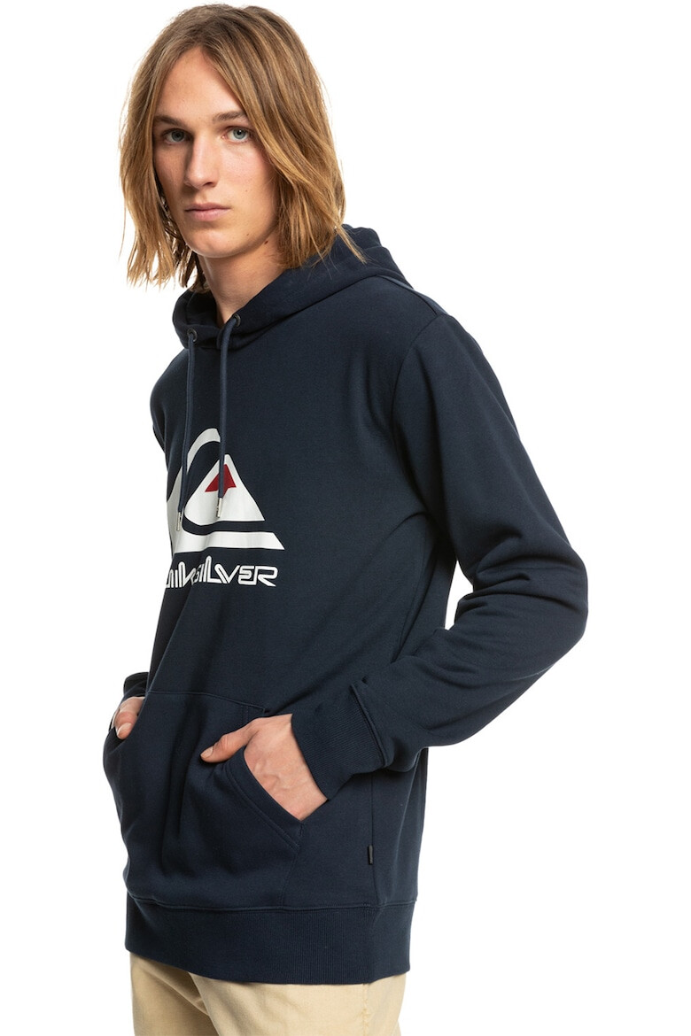 QUIKSILVER Hanorac cu imprimeu logo si buzunar kangaroo Biglogo - Pled.ro