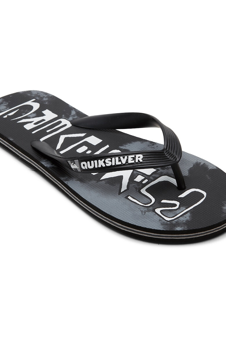 QUIKSILVER Papuci flip-flop de cauciuc cu logo Molokai - Pled.ro