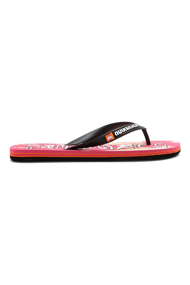 QUIKSILVER Papuci flip-flop de cauciuc cu logo Molokai - Pled.ro