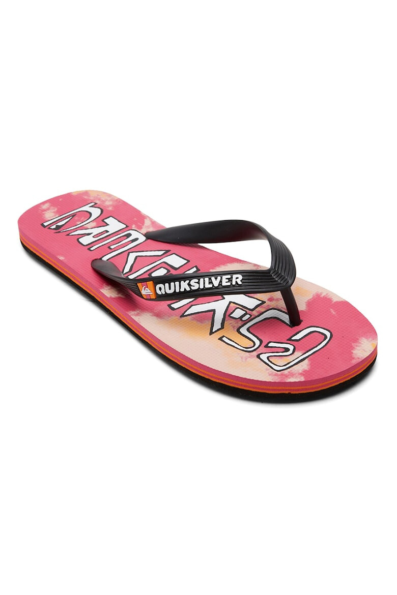 QUIKSILVER Papuci flip-flop de cauciuc cu logo Molokai - Pled.ro