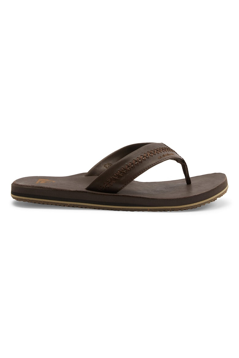 QUIKSILVER Papuci flip-flop de piele Carver - Pled.ro