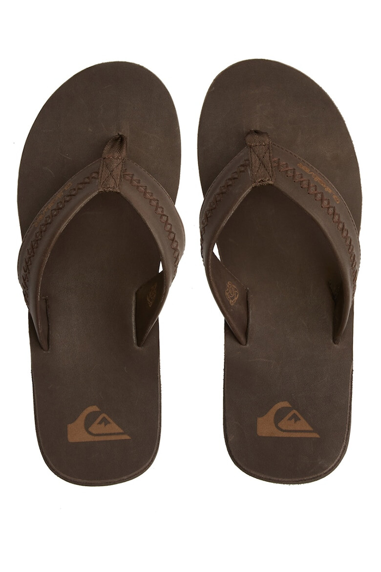 QUIKSILVER Papuci flip-flop de piele Carver - Pled.ro