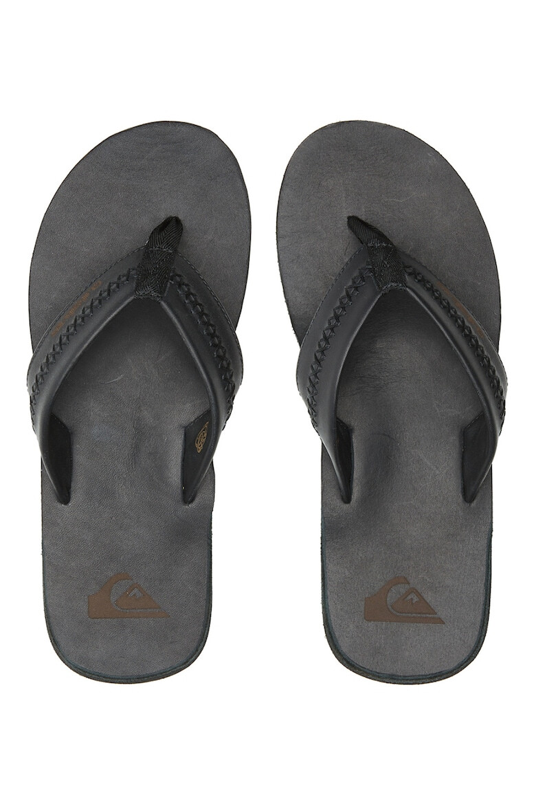 QUIKSILVER Papuci flip-flop de piele Carver - Pled.ro