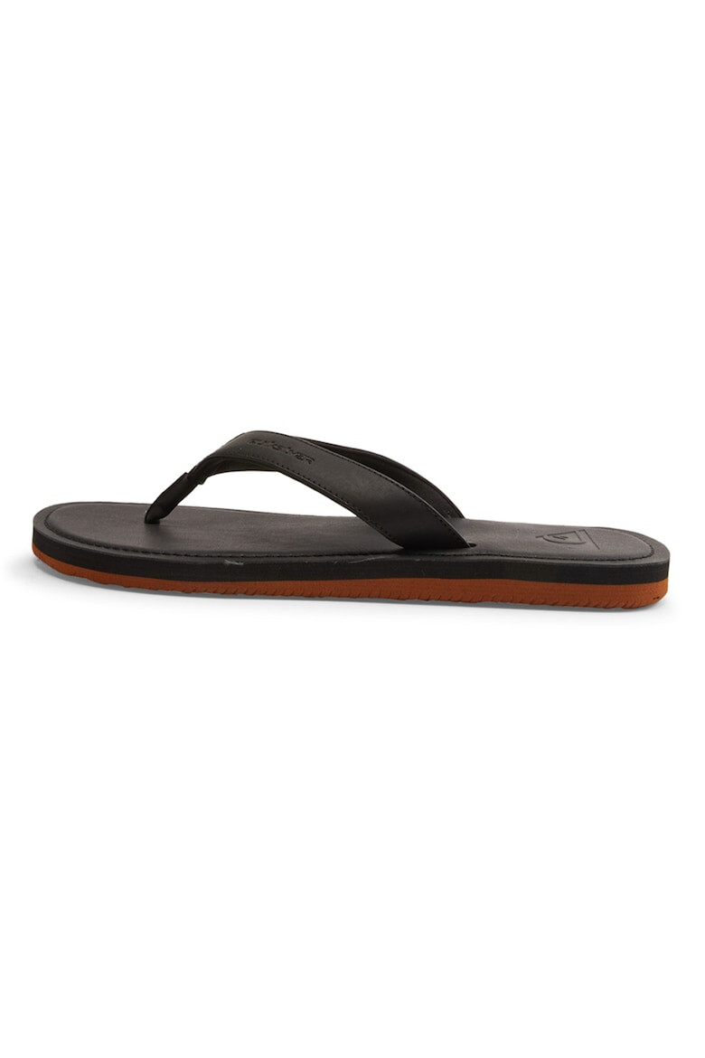 QUIKSILVER Papuci flip-flop de piele ecologica Moloka - Pled.ro