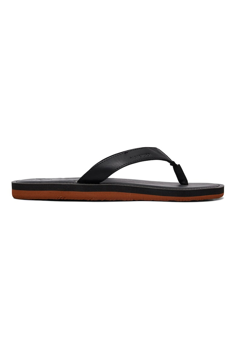 QUIKSILVER Papuci flip-flop de piele ecologica Moloka - Pled.ro