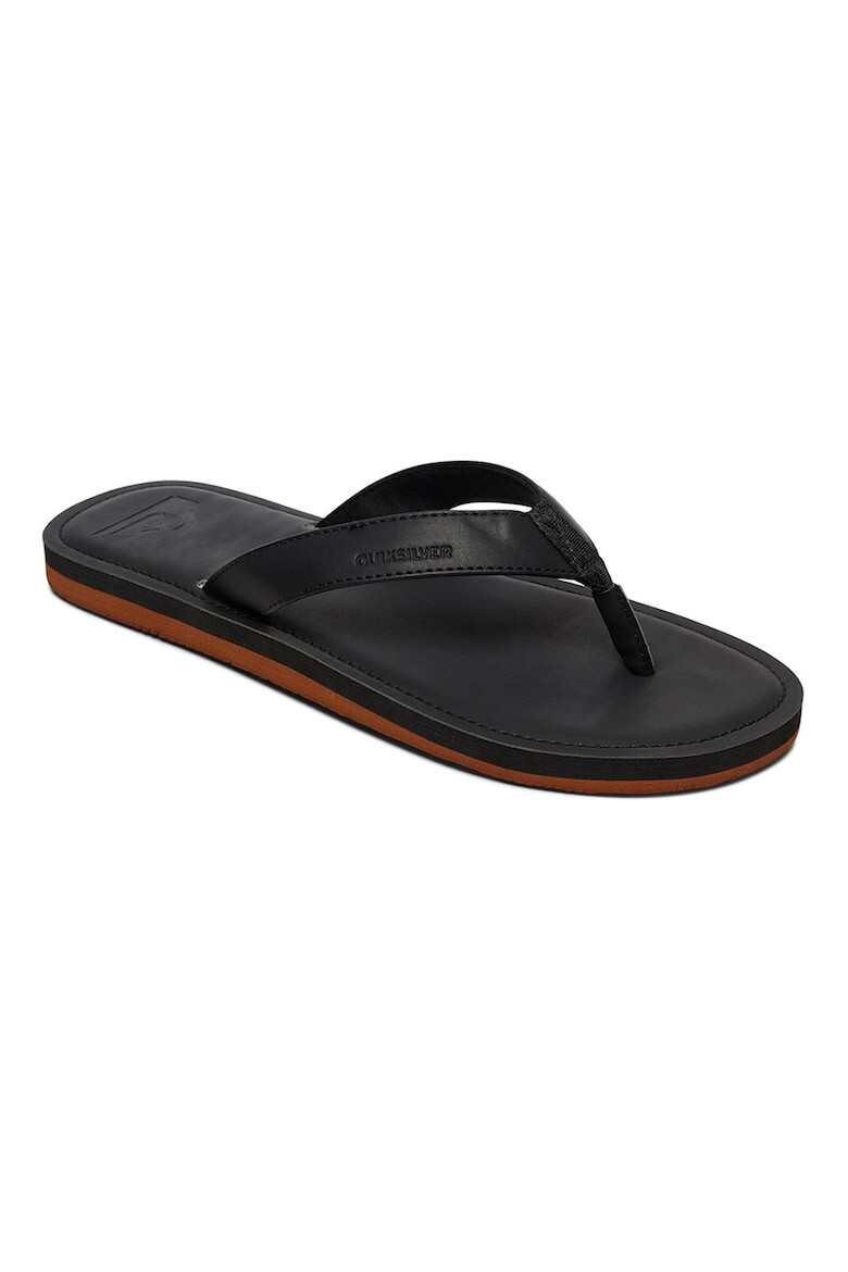 QUIKSILVER Papuci flip-flop de piele ecologica Moloka - Pled.ro